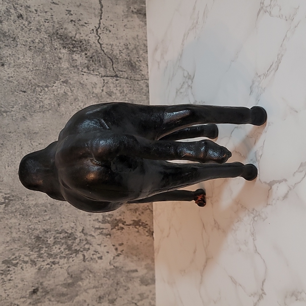 Vintage Leather Bull Statue - Picture 5 of 9